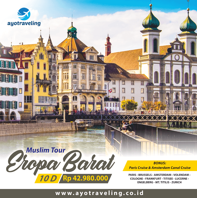 Paket Tour Wisata Muslim Eropa Barat 10 Hari (Bonus Paris Cruise & Amsterdam Canal Cruise) November - Desember 2018